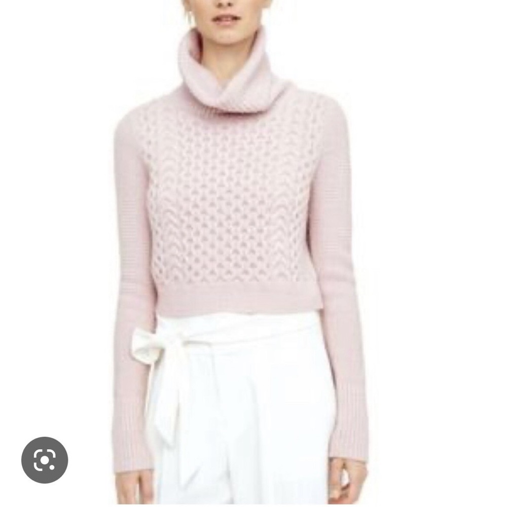 Club Monaco Light Pink Leala Turtleneck Sweater